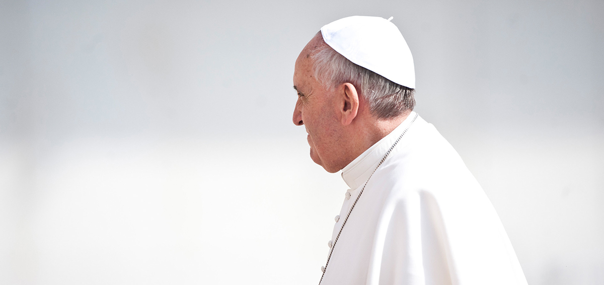Le pape François, lors d'une audience pontificale (© flickr/catholicism/CC BY-NC-SA 2.0)